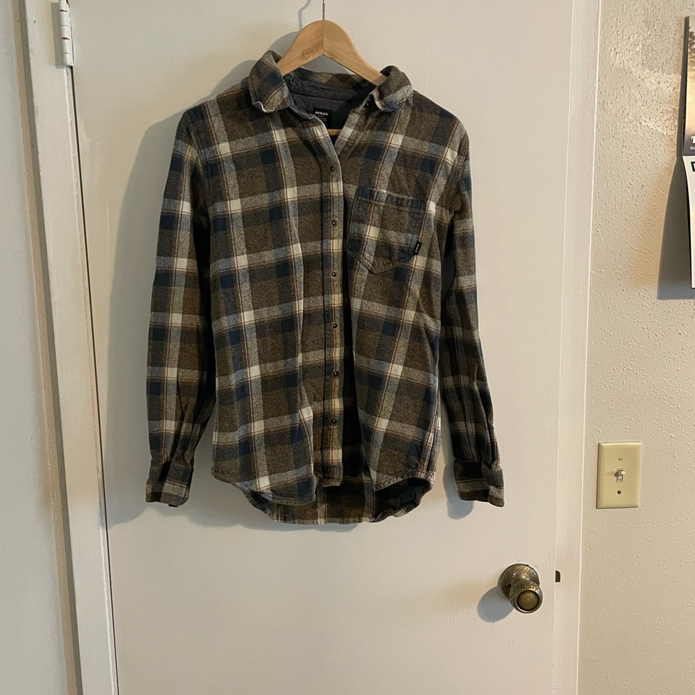Prana Golden Canyon Flannel Plaid Shirt Women’s